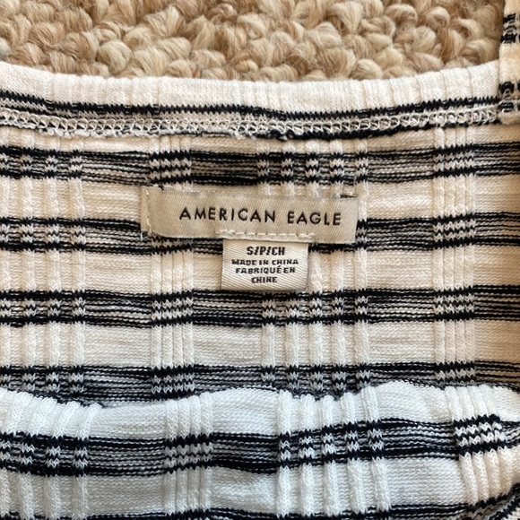 American Eagle Striped Crop Tank - Picture 2 of 3